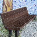 Painting of a wooden bench