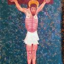Religious depiction of man on cross