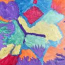Abstract colorful painting