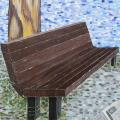 Painting of a wooden bench