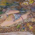 mixed media on plywood