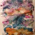 Abstract painting using many colors. 